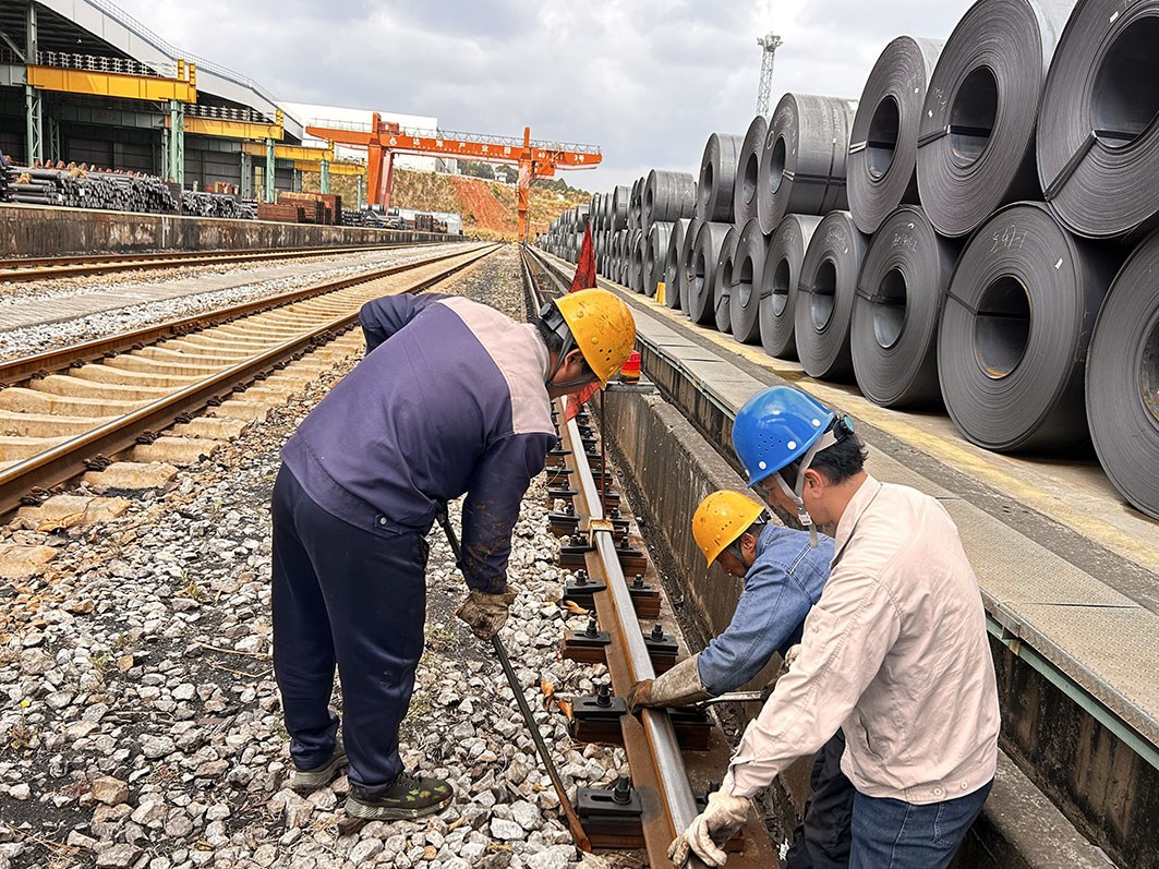 图为升级改造项目现场。 沈亚婷 摄